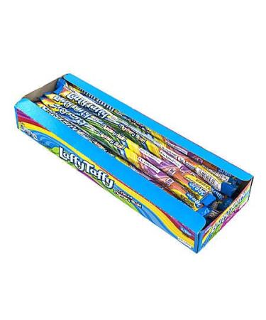 Laffy Taffy Wonka Laffy Fruit Flavored Chewable Candy Ropes Mystery Swirl (24 x 22 g)