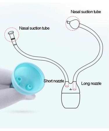 Baby Nasal Aspirator - Nose Sucker and Booger Remover for Infant - Blue - Buy Online on GoSupps.com