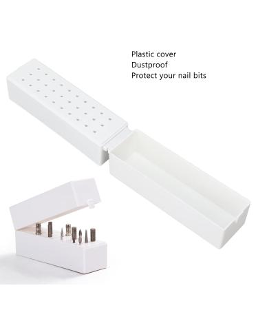 Nail Drill Organizer Box - Dustproof ABS Holder & Manicure Tool Stand for Salons | Shop Quality Nail Display Organizers - Buy Online on GoSupps.com