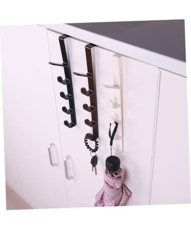 FELTECHELECTR 3pcs Wall Mount Clothing Rack 5 Hook Wall Over The Door Hanger Hanging Door On The Door - Buy Online on GoSupps.com