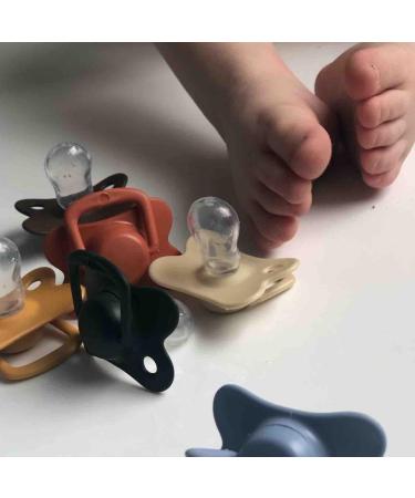 Filibabba Anatomically Shaped Silicone Pacifiers 0-6 Months - 2 Pack Grey | Safe & Comfortable for Babies - Buy Online on GoSupps.com