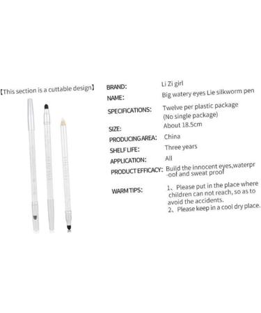 NOLITOY 2pcs Eye Shadow Pen Lying Silkworm Pen Makeup Highlight mediumx2pcs Whitex2pcs - Buy Online on GoSupps.com