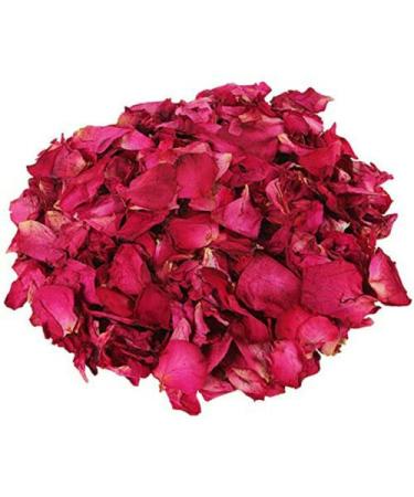 EliteKoopers 50g Dried Rose Petals Flower Natural Red Rose Dried Petals Edible Buds
