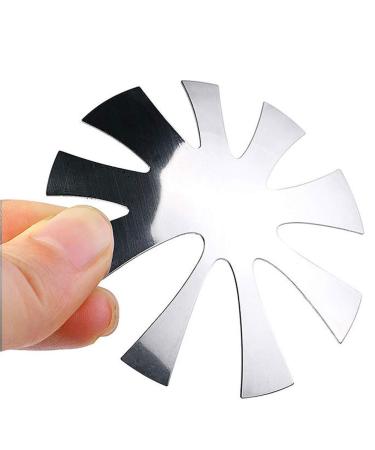 Isaken French Nails Edge Trimmer | Acrylic Nail Border Cutter & Metal Stencil Template | French Smile Line Manicure Tool Set - Silver - Buy Online on GoSupps.com