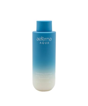 Aeterna AQUA Natural Hair Care Shampoo Hydrating Anti Frizz Shampoo Almond Oil Linseed Oil Aloe Vera Leaf Extract For All Hair Types