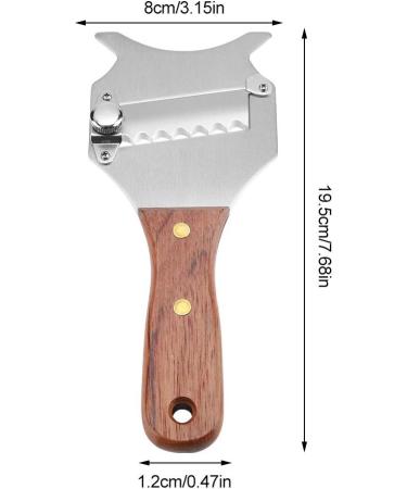 GOTOTOP Stainless Steel Truffle Cutter & Chocolate Cheese Razor | Adjustable Blade & Wooden Handle | Perfect for Cakes Chocolate & Casseroles - Buy Online on GoSupps.com