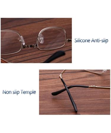 Buy Foldable Reading Glasses for Men & Women - Comfortable Portable Presbyopic Glasses in Gold (Size 2.5) | International Shipping - Buy Online on GoSupps.com