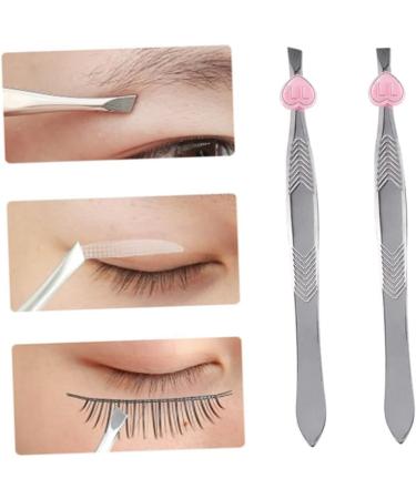 Fomiyes Professional Eyebrow Tweezers - 2-in-1 Plucking Twin Gauge Makeup Tool for Perfect Eyebrows - A011 - Buy Online on GoSupps.com