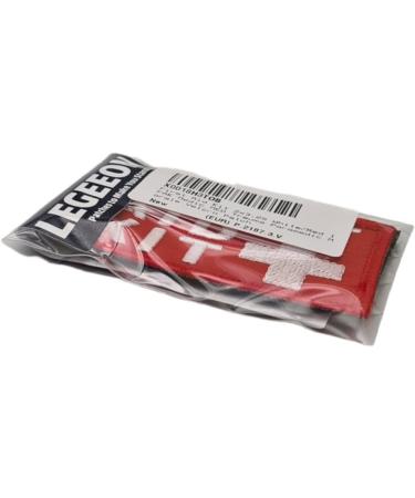 LEGEEON First Aid Kit IFAK - 2x3.25 White/Red Medic Trauma Paramedic Hook Patch | International Shipping Available - Buy Online on GoSupps.com