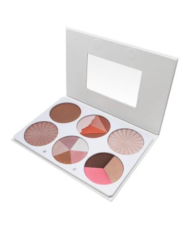 6 Color Highlighting & Contouring Palette | Compact Shimmer Bronzer & Pearlized Formula for Flawless Skin | International Shipping Available - Buy Online on GoSupps.com