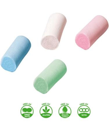 Vidal Dulcinubes Colorati 125 pcs. Marshmallow Tube Assorted Colors 850 g Gluten-Free Dairy-Free Silk-Free and Nut-Free - Buy Online on GoSupps.com
