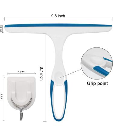 Squeegee for Shower Glass Door & Car Windows - Handheld Rubber Glass Squeegee 3-Pack with Hanging Hole - Multifunctional Cleaning Tool - Buy Online on GoSupps.com