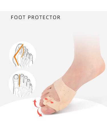 Buy Keduoduo Hallux Valgus Corrector - SEBSHORTICS Bone Thumb Adjuster & Bunion Straightener - Foot Care Pedicure Sock in Regular Skin Color - Buy Online on GoSupps.com