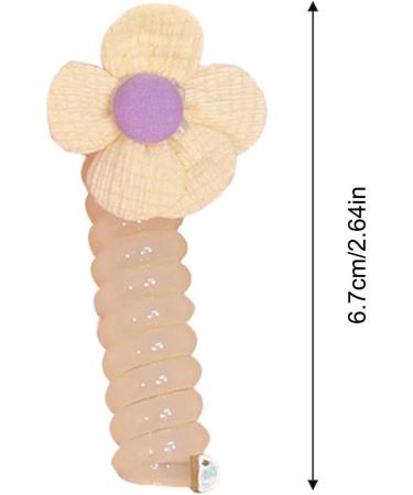 Rubber Headwear Coil | Hair Ties Phone Cord | Phone Cord Ponytail Holders Ponytail Holder Accessories for Girls Kids Children - Buy Online on GoSupps.com