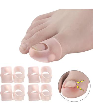 Ingrown Toenail Corrector Sleeves 4 Pairs Elastic Silicone Ingrown Toenail Correction Tool Thick Paronychia Treatment Corrector Big Toe Sleeves Toe Nail Healing Care Protector for Keep Nail Healthy - Buy Online on GoSupps.com