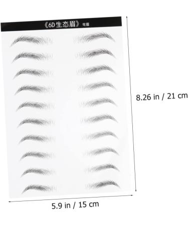 Beavorty 2 Sheets Waterproof Stickers Realistic Eyebrow Transfer Eyebrow Stickers 4d Disposable Tool - Buy Online on GoSupps.com