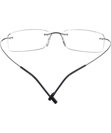 Rongchy Super Lightweight Titan Opandic Shorty Myopia Glasses -4.50 | Stylish Gray Unisex Short-Sighted Eyewear - Buy Online on GoSupps.com