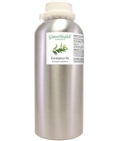 GreenHealth Eucalyptus Globulus Essential Oil 32 fl oz (946 ml) Aluminum Bottle w/Plug Cap 100% Pure Essential Oil - Buy Online on GoSupps.com