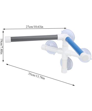 Bird Bathing Perch Stand for Parrot Training | PVC Platform with Suction Cup for Macaw, Cockatoo, African Greys, Budgies, Parakeet, Cockatiel, Conure, Lovebirds - Buy Online on GoSupps.com