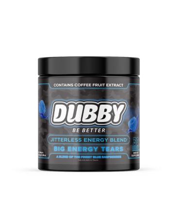 Dubby - Gamer Energy Drink Powder for Gaming - Sugar Free Energy Drinks Nootropics Jitter-Free Natural Energy Powder Blue Razz Raspberry Flavor 30 Serving 5.61 Ounces (Blue Razz)
