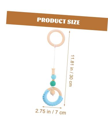 Generic 4pcs Stroller Yarn Bead Pendant Stroller Newborn Woody Wooden Play Gym Infant Stroller Safety Nursery Bed Hanging Rattle Wood Crib Wood Beech - Buy Online on GoSupps.com
