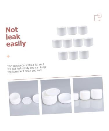 FRCOLOR 20 Pcs Cosmetic Lotion Bottles & Makeup Brushes - Portable Cream Boxes for Travel - Multifunctional White Ointment Containers - Buy Online on GoSupps.com