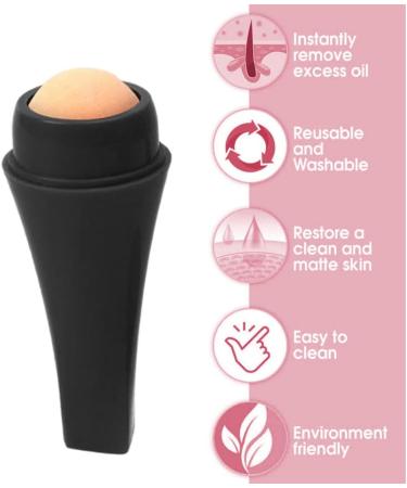 Oil Absorbing Roller - Natural Volcanic Stone Facial Oil Control Stick Mini Massager | Best for Oily Skin - Buy Online on GoSupps.com