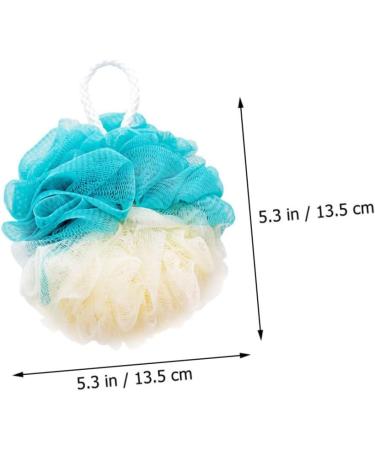 Angoily 8pcs Color Matching Bath Ball & Sponge Set | Body Scrubber Exfoliating Mitts & Shower Accessories for Men - Ideal Beauty Bath Supplies - Buy Online on GoSupps.com