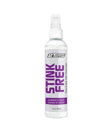2Toms StinkFree Shoe Odor Eliminator Spray, Removes Gear Odors Caused by Sweat, 8 Ounce Bottle