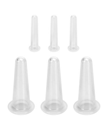 KITCHENKARATLY 6pcs Facial Cupping Set: Silicone Face Cupping - Skin Tightening Massage For Wrinkles Cellulite And Skin Care - For Face Neck And Eye Area