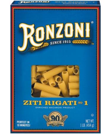 Ronzoni Ziti Rigati Pasta 16 oz