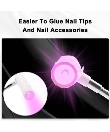 M-CuraLite 2-in-1 Nail Lamp Handheld & Desktop UV/LED Flash Cure with Focus Beam for Gel X & Acrylic Portable Adjustable Ideal for Soft Gel Tips & Nail Repair (White - Buy Online on GoSupps.com