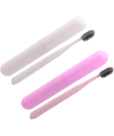 Mobestech 4pcs Toothbrush Set - Portable Toothpaste Gift for Lovers | Eco-Friendly PP Raw Material - Buy Online on GoSupps.com