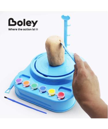 Boley Pottery Shop - Kids Pottery Wheel Air Dry Clay and Paint Kit - Buy Online on GoSupps.com