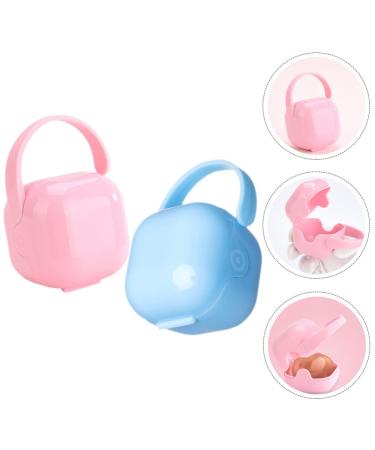 Toddmomy 2 STK Baby Food Pacifier Holder Case | Portable Pacifier Storage & Travel Cover | Protective PP Pacifier Etui - Buy Online on GoSupps.com