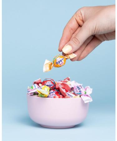 Dipper Ball VIDAL Candy with Liquid Filling (Orange Strawberry Cherry and Lemon) 900g Bag - Buy Online on GoSupps.com