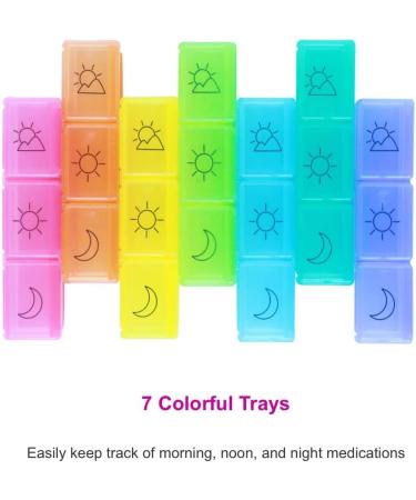 7 Day Travel Pill Organizer with Premium Case - Perfect for International Travel & Medication Management - Buy Online on GoSupps.com