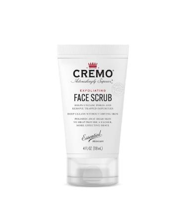 CREMO - Exfoliating Face Scrub For Men - With Natural Walnut Shells - 118ml