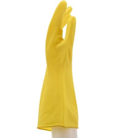 Kimefot 6 Pairs Dishwashing Gloves Rubber Gloves Yellow Flock Lined Heavy Duty Kitchen Gloves Medium - Buy Online on GoSupps.com