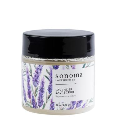 Sonoma Lavender Lavender Body Scrub Sea Salt Scrub for Radiant and Rejuvenated Skin All Natural Body Scrub with Moisturizing and Essential Oils 22oz