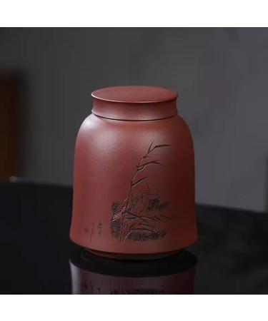 Ceramic Food Jar Purple Clay Tea Can Sealed Storage Can Pu'Er Tea Storage Can Household Tea Can for Tea Coffee Sugar Nuts Pantry Storage Containers - Buy Online on GoSupps.com