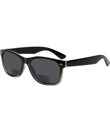 4 Pack Bifocal Reading Glasses - Grey Lens Spring Hinge Sunglasses for Men & Women | Fashionable 2.5x Sun Readers - Buy Online on GoSupps.com