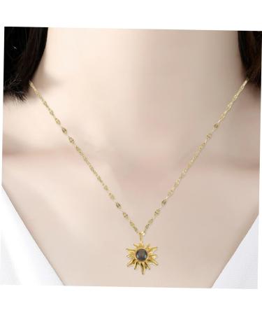 COLLBATH 1 Pc Sunflower Pendant Necklace Necklaces Necklace Girls Neck Jewelry Accessories Miss Chic - Buy Online on GoSupps.com