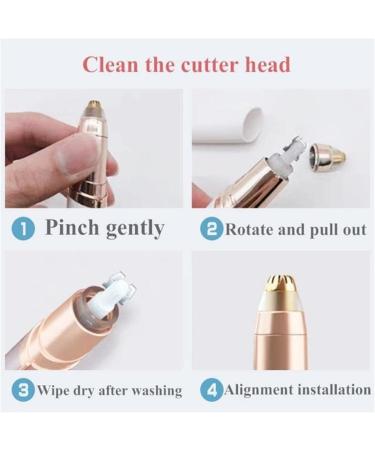 Women's Eyebrow Trimmer & Facial Hair Remover - Pain-Free Electric Razor for Body & Face - White - Buy Online on GoSupps.com