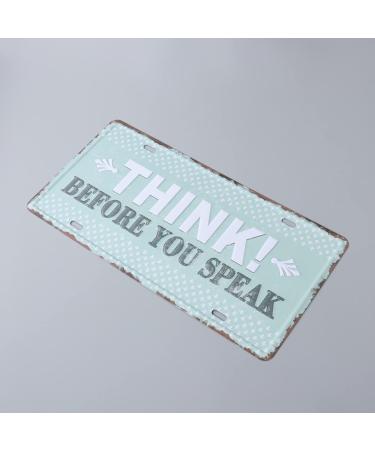 DOITOOL Iron Painting Metal Signs Antique Signs Vintage Signs for Sale Tin Signs License Plate Crafts Three-Dimensional 1 - Buy Online on GoSupps.com