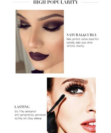 Womens Long Mascara 4D Silk Fiber Lashes Mascara Crown Slim Mascara Thick Lengthening Mascara Waterproof Long Lasting Anti Sweat Mascara Eye Make up for Women Girl - Buy Online on GoSupps.com