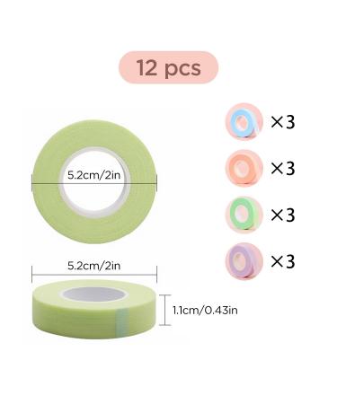 Buy 12 Rolls of Breathable Lash Tape for Eyelash Extensions | Microporous Adhesive in 4 Colors | International Shipping Available - Buy Online on GoSupps.com