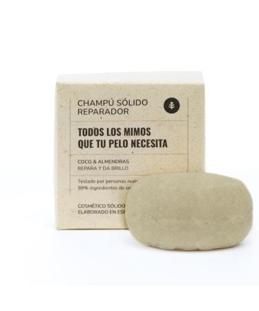 Planeta Huerto Planeta vegetable garden coconut and almond repair solid shampoo 85g