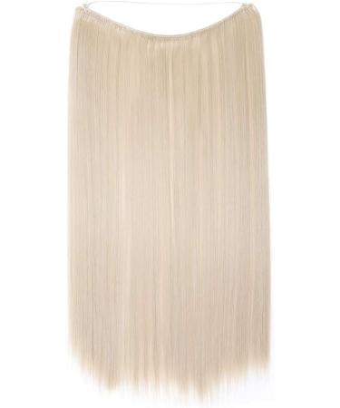 Wire in Hair Extensions Straight Hairpieces Halfhead Invisible Natural Hair Extension 20" - Bleach Blonde - Buy Online on GoSupps.com