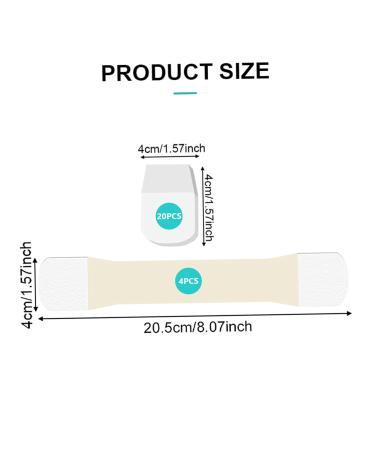 KUYYFDS Neck Tape Lifting Invisible 4Pcs Neck Lift Tape with 20 Replacement Pads Anti-Wrinkle Neck Lifting Tape Strong Adhesion Neck Tape Bands for Neck Firming Lifting - Buy Online on GoSupps.com